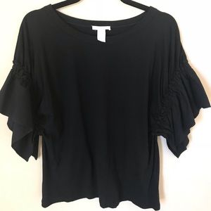 💥Sale!! 3 for $24. H&M medium black top/blouse.